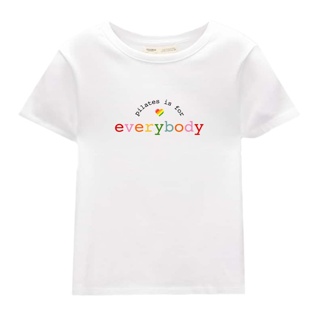 Cropped white t shirt