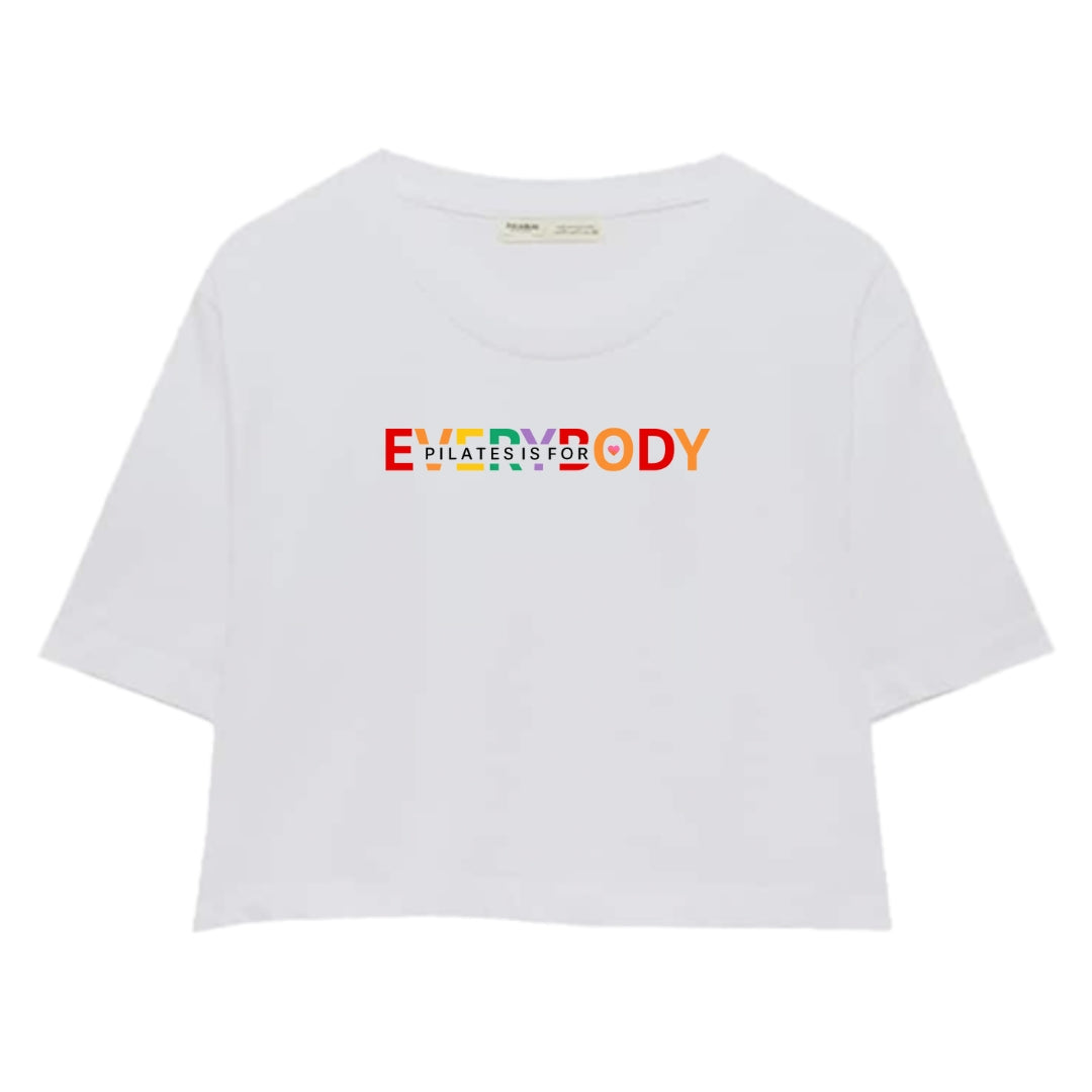 Basic crop white t shirt