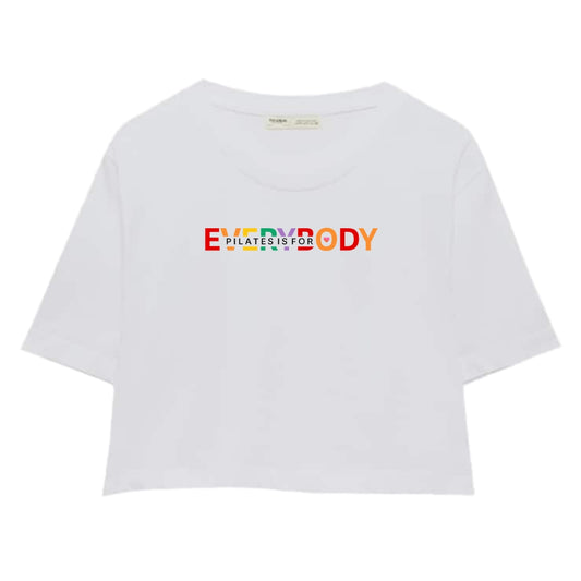 Basic crop white t shirt