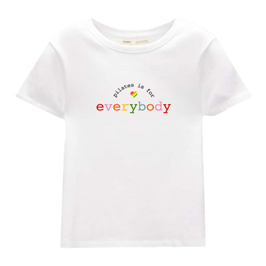 Cropped white t shirt