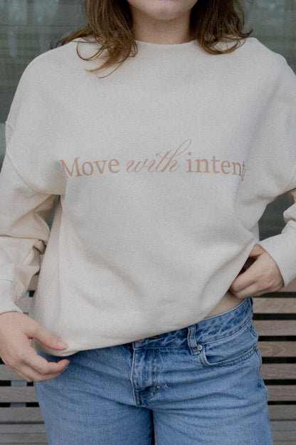 Move with intention crewneck 💫
