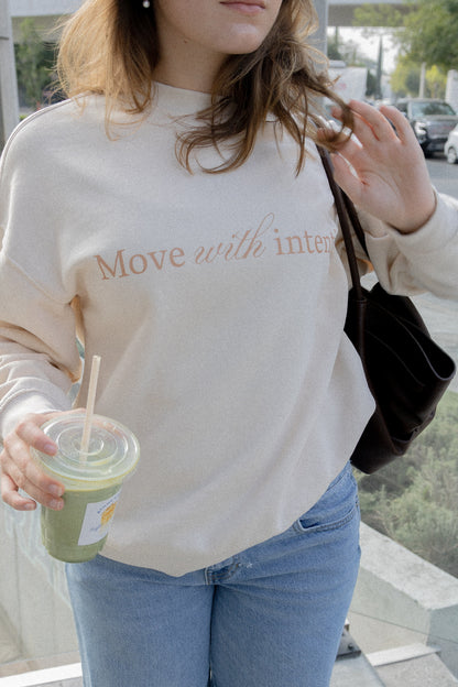 Move with intention crewneck 💫