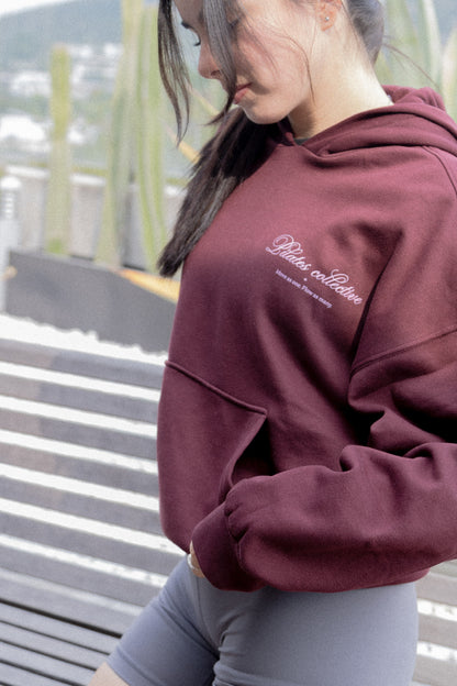 Burgundy Pilates Collective Hoodie 🍷